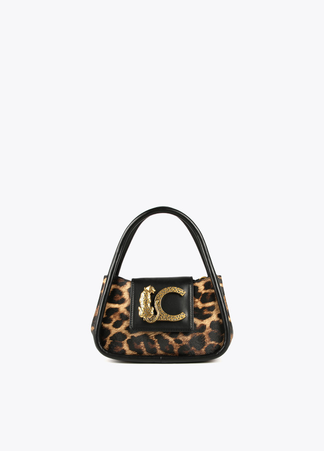 Animal print mini crossbody bag