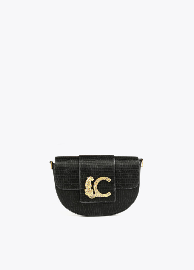 Crossbody bag with flap