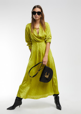 Crossbody bag with flap