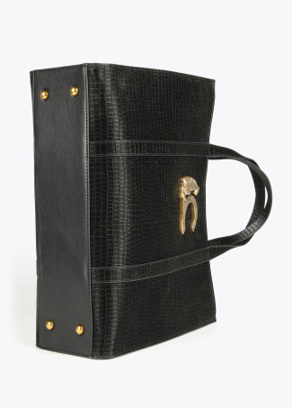 Shopper aus Krokodil-Kunstleder