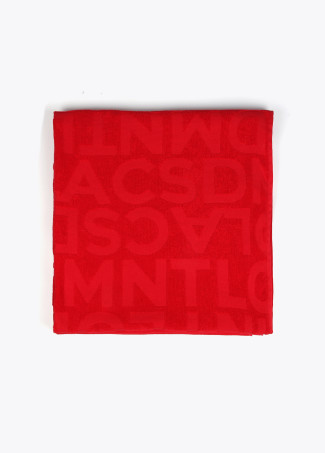 Toalla baño color rojo Lola Casademunt.