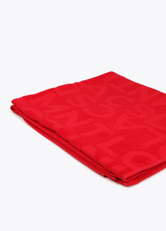 Toalla baño color rojo Lola Casademunt.