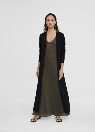 Langes Kleid aus Strick