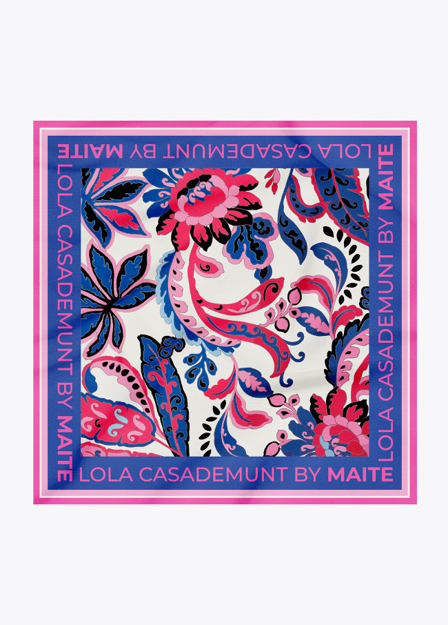 Foulard imprimé floral