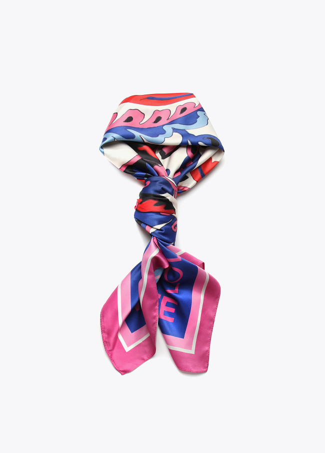 Foulard imprimé floral