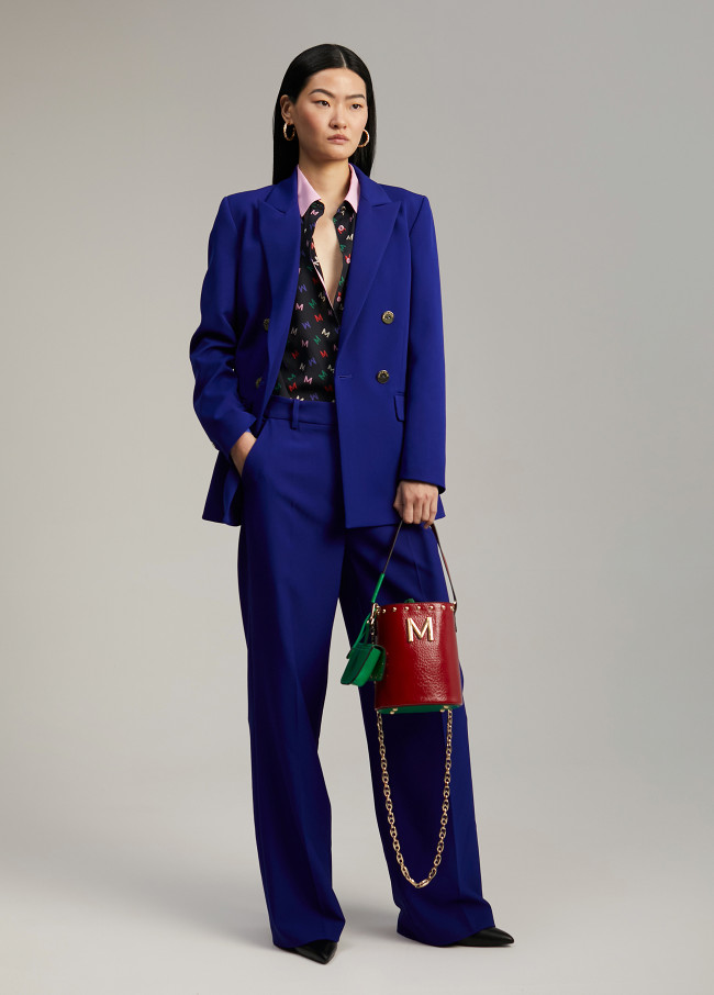 Straight fit suit trousers