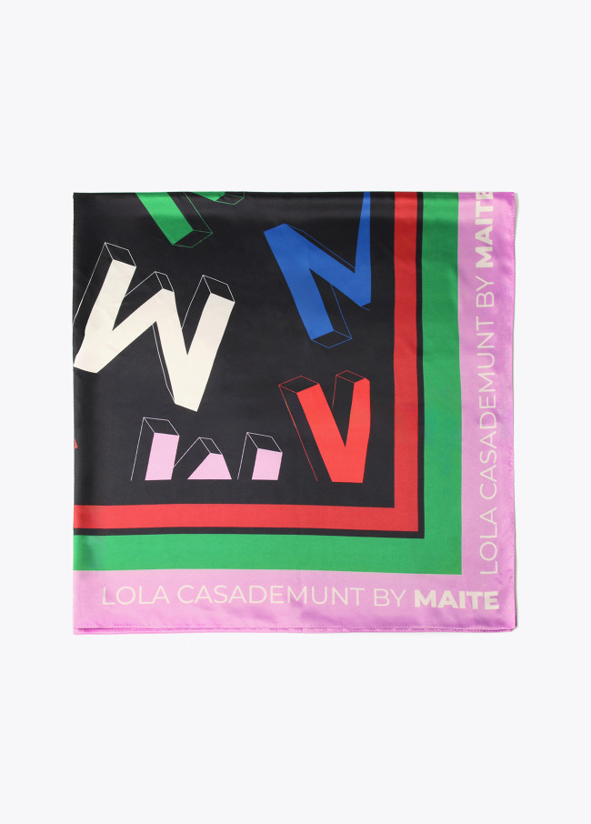Foulard con logo