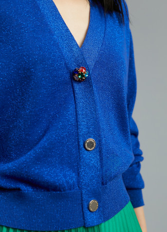 Cardigan with buttons detail