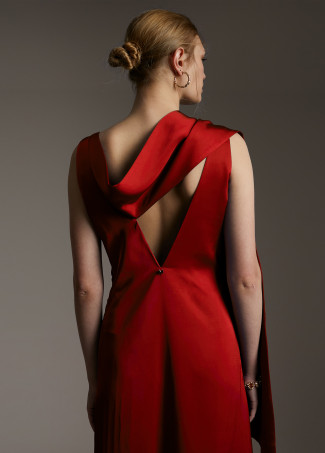 Satin midi dress