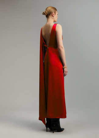 Vestido midi satén