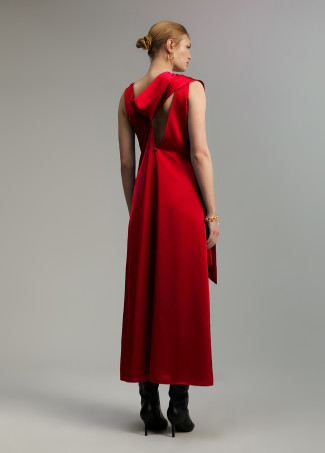 Vestido midi satén