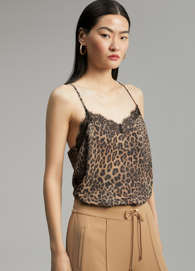 Top stampa animalier