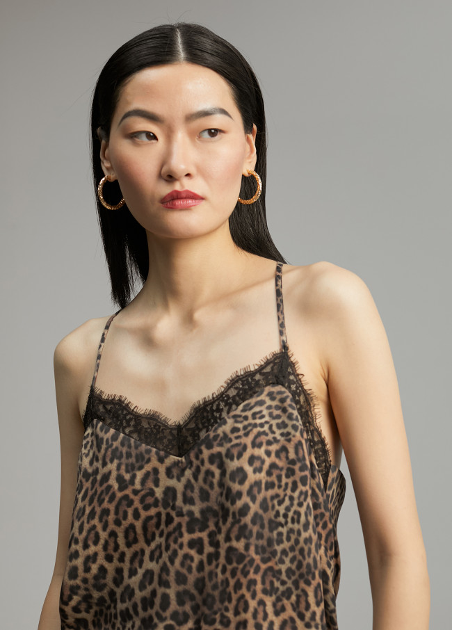 Top mit Animal Print
