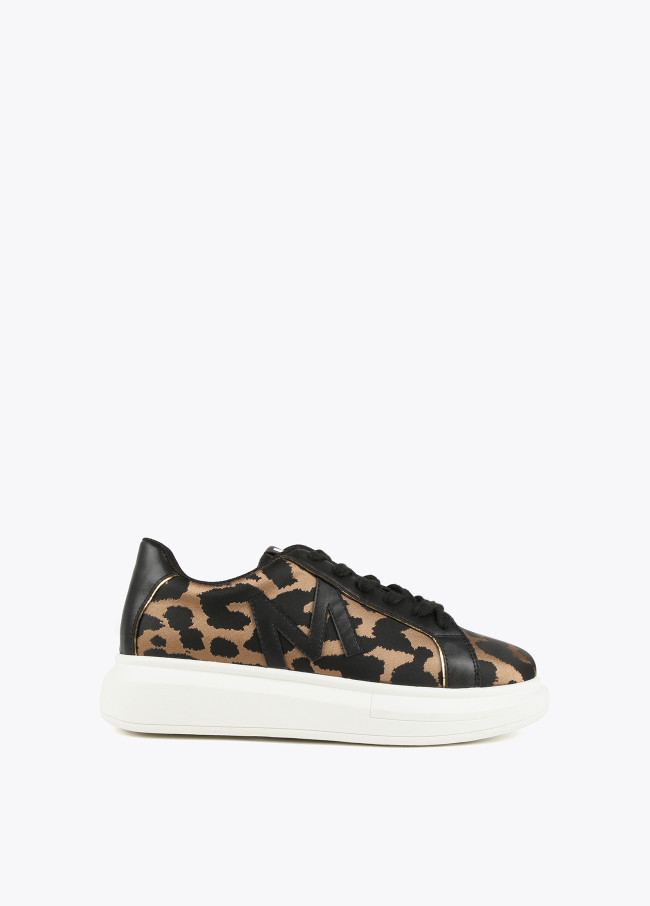 Animal print sneakers