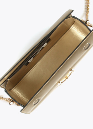 Goldfarbene Umhängetasche