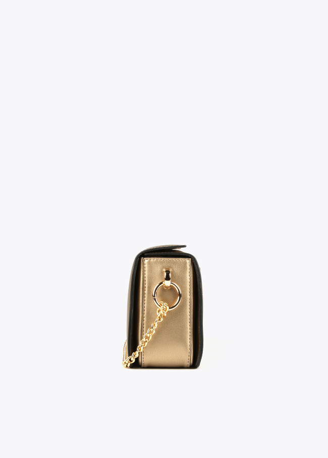 Golden crossbody bag