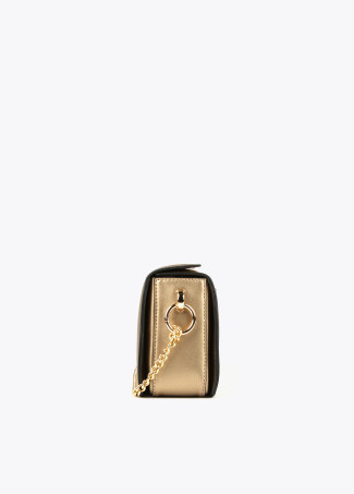 Golden crossbody bag