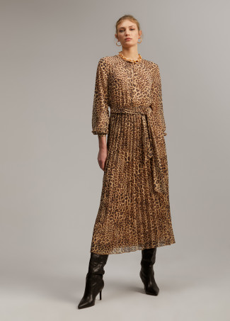 Vestido com animal print