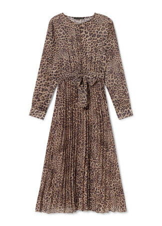 Vestido com animal print