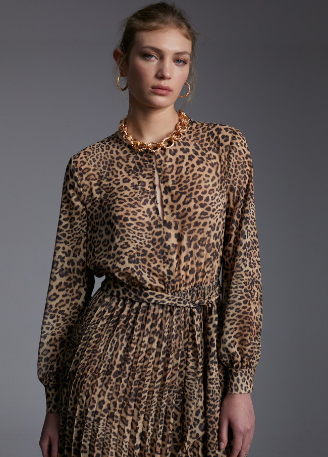 Animal print dress