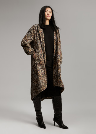 Animal print raincoat