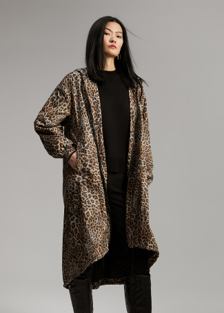 Veste imperméable motif imprimé animal