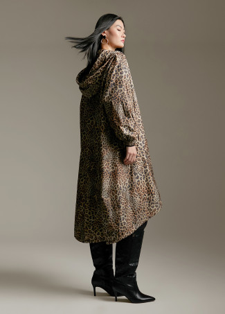 Veste imperméable motif imprimé animal