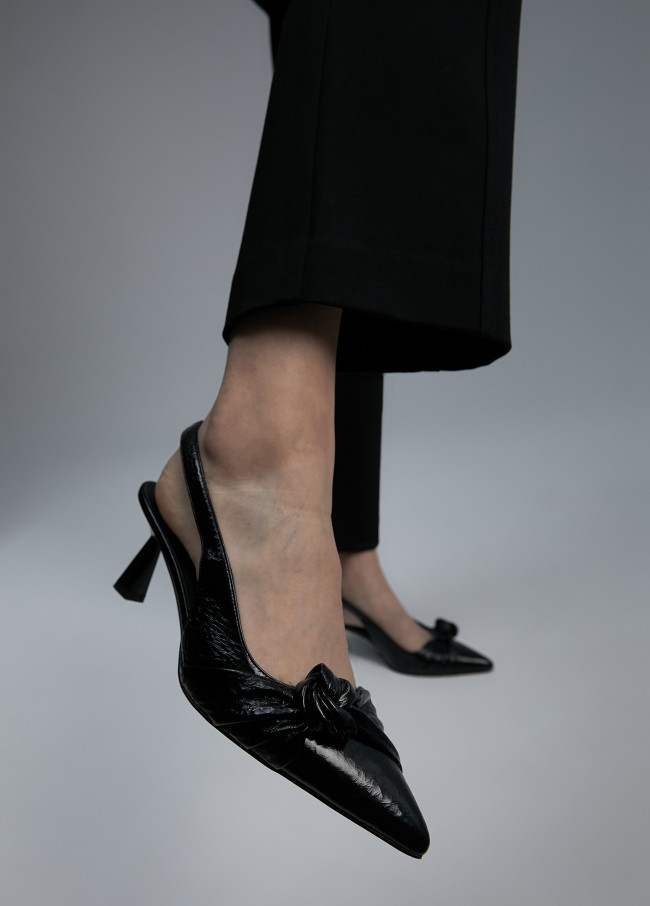 Slingback stiletto shoes