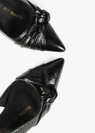 Escarpins stilettos ouverts à l’arrière