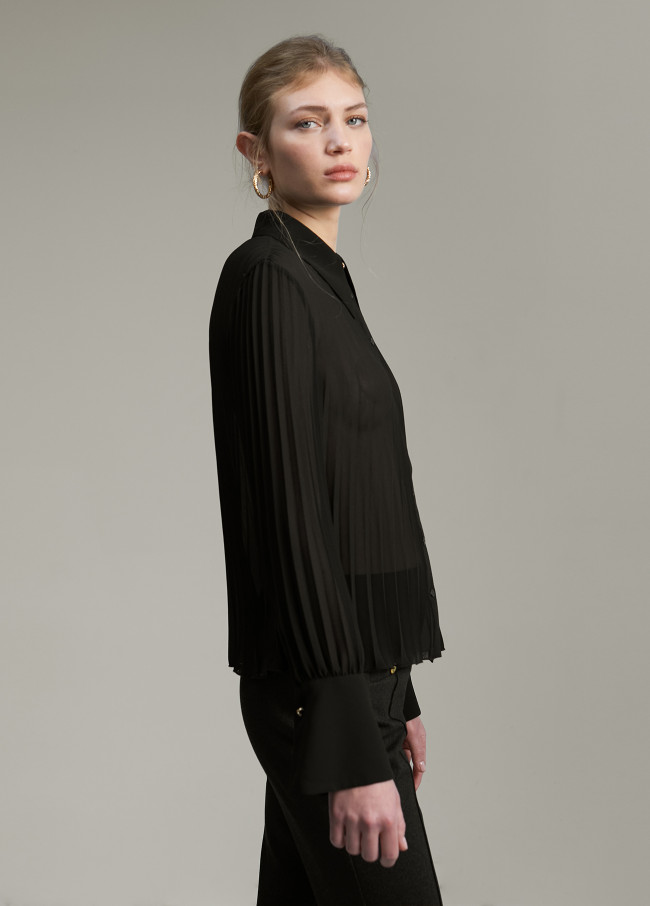 Blusa plissada