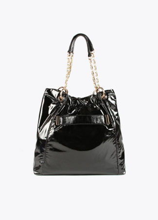 Bolso shopper brillante