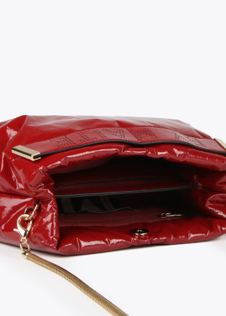 Borsa a tracolla lucida