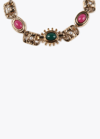 Pulsera dorada multi piedras