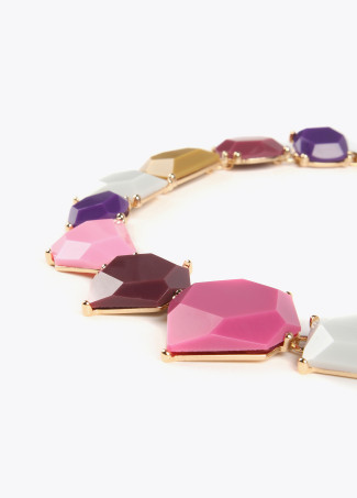 Collana girocollo colorata