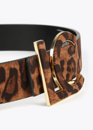 Ceinture réversible imprimé animal