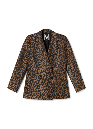Animal print blazer