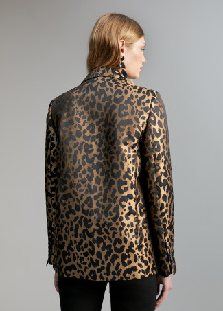 Blazer mit Animal Print