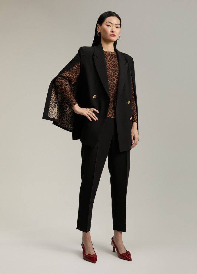 Button detail trousers