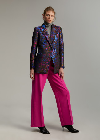 Blazer jacquard estampado