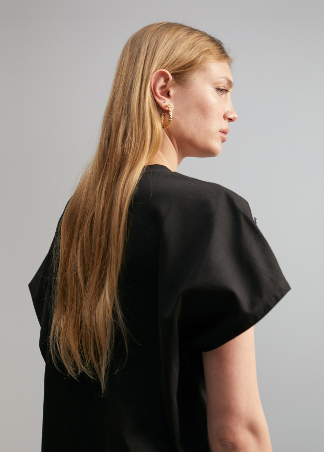 T-shirt with rhinestone detail