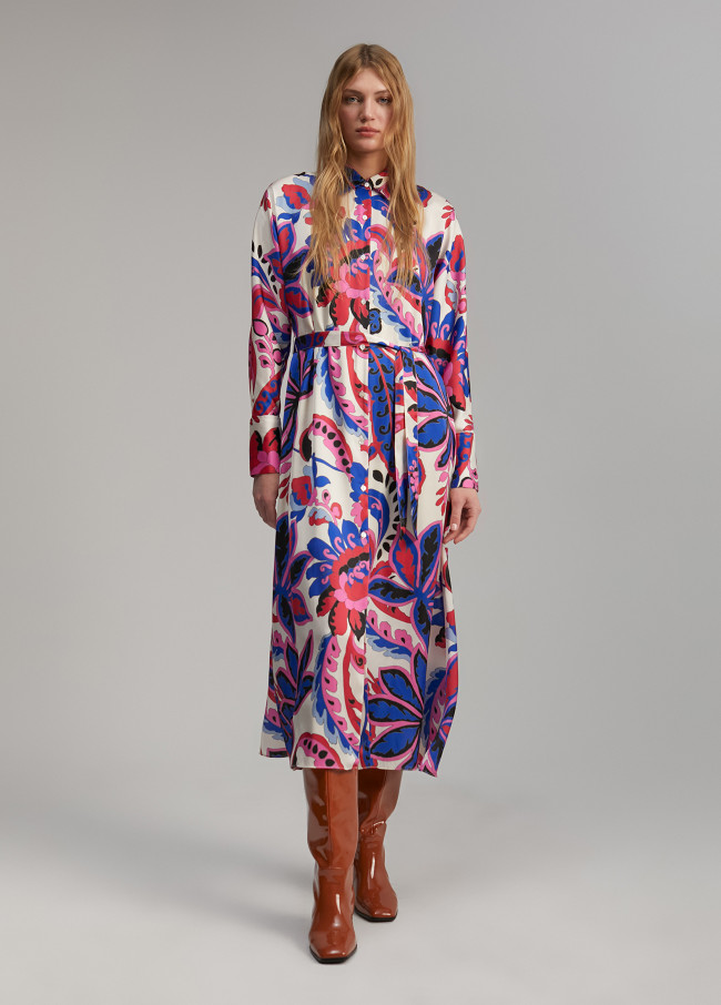 Paisley print dress