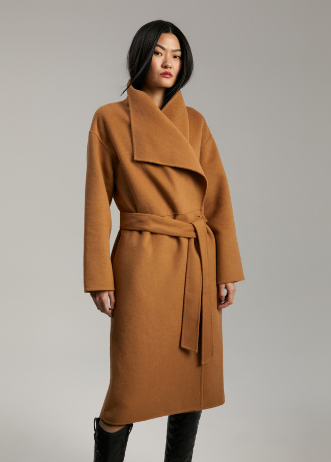 Cappotto tinta unita fatto a mano