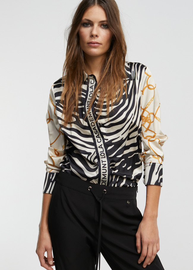 Camisa estampado zebra