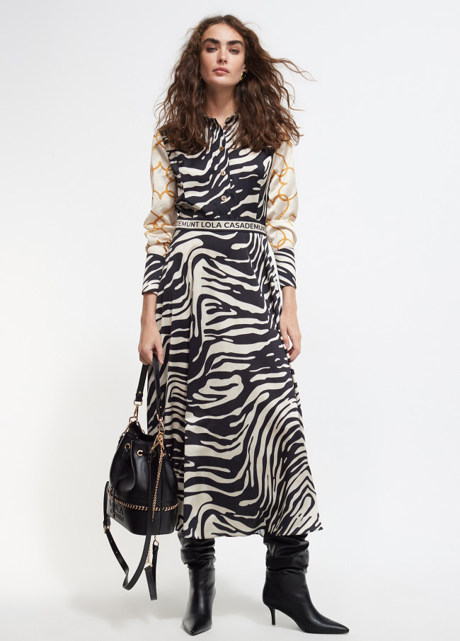 Zebra print dress