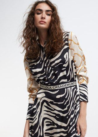 Kleid Zebra-Print
