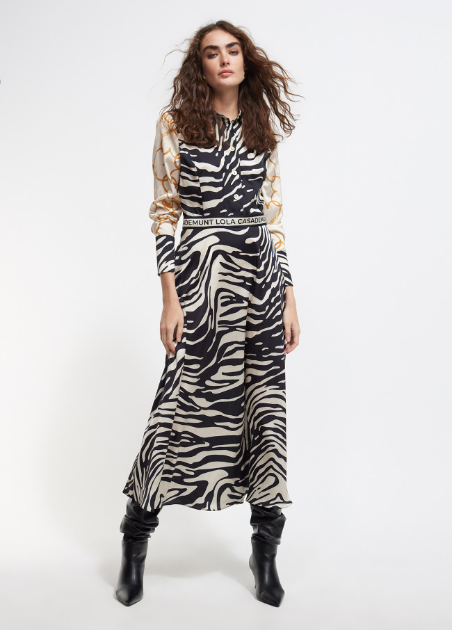 Zebra print dress