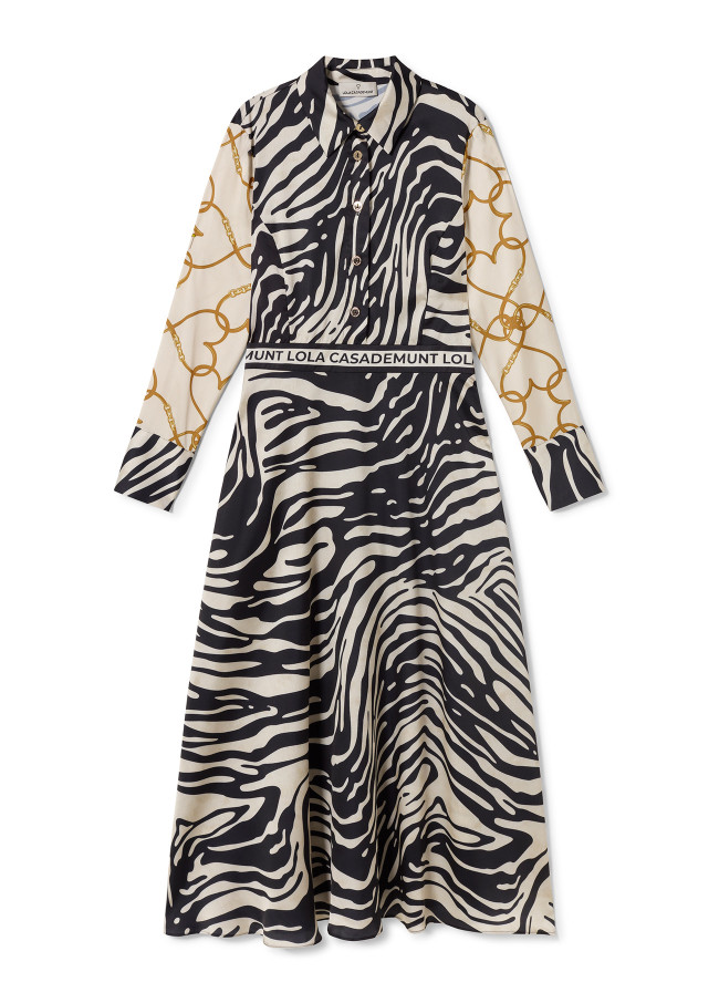 Zebra print dress