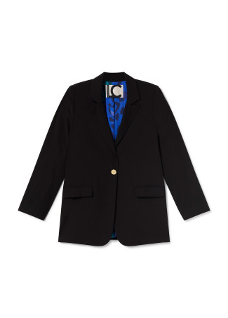 Blazer com forro a contrastar