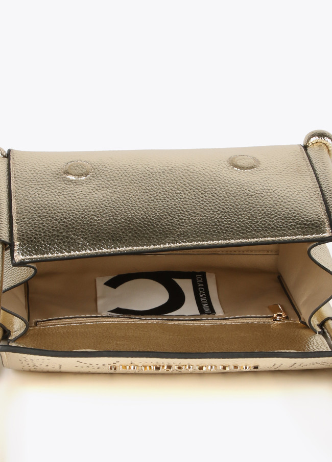 Metallic crossbody bag