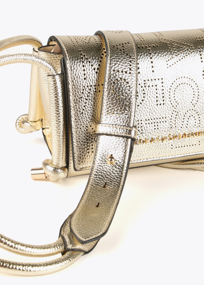 Metallic crossbody bag